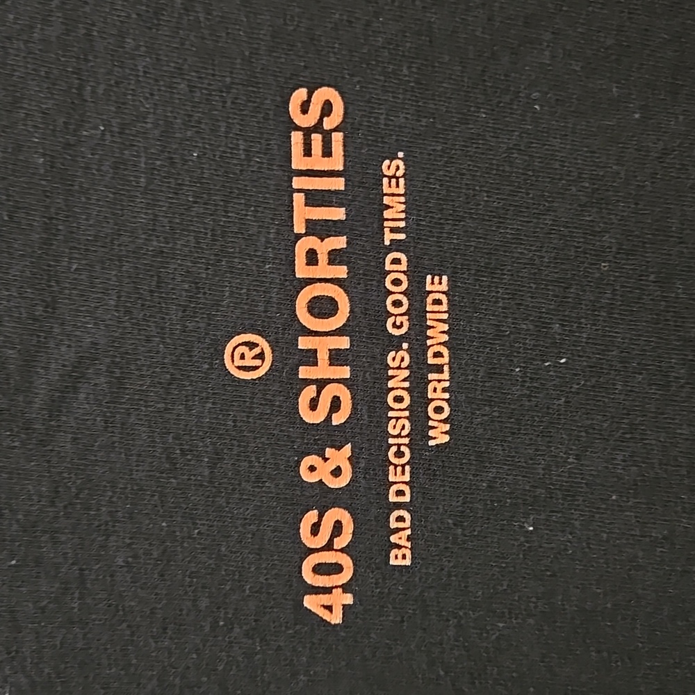 Men's 40s & Shorties Black Graphic Tee Size L - Picture 3 of 7